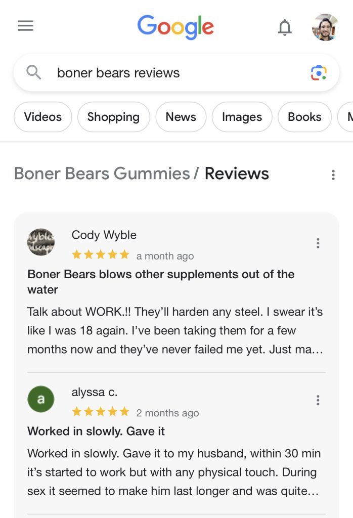 Boner Bears Reviews
